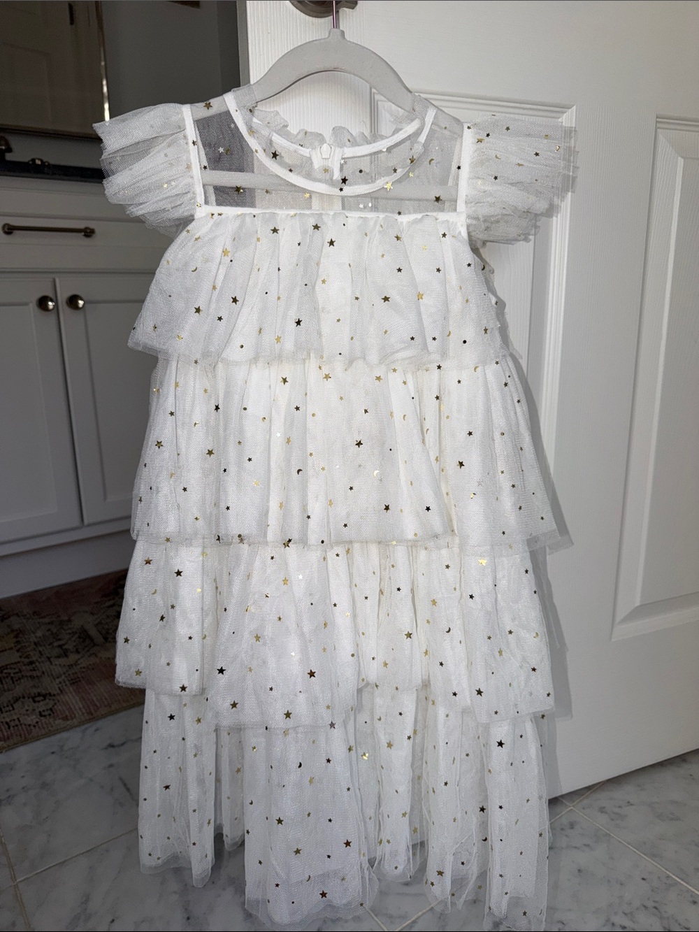 Lola + The Boys Angel Star tulle dress for little girl